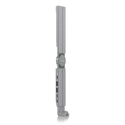AISENS Soporte de Sobremesa Ajustable Para Portail   Tablet Con USB C Docking 4 en 1  Gris