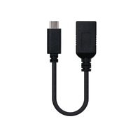 Miniatura 1 de Nanocable Cable USB 3.1 Gen1 3A, USB-C/M-A/F, 15cm