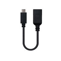 Miniatura 2 de Nanocable Cable USB 3.1 Gen1 3A, USB-C/M-A/F, 15cm