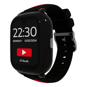 SmartWatch-SaveFamily-Iconic-Plus-2-Correa-Silicona-Estampada-Negra-Streamer-4G