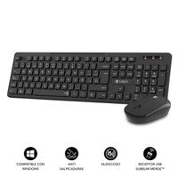 Miniatura 3 de TECLADO + RATON INALAMBRICO SLIM 2.4 SUBBLIM