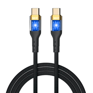 iggual-Cable-USB-C-a-tipo-C-3A-100-cm-trenzado-LED