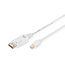 DISPLAYPORT-CONNECTION-CABLE--MINI--DP---DP-M-M--2.0M--W-INTERLOCK--DP1.1A-CONFORM-WH