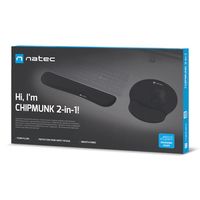 Miniatura 17 de PACK ALFOMBRILLA Y REPOSAMUÃECAS NATEC CHIPMUNK 2-IN-1 ERGONOM SET ACOLCHADO BL