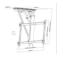 Miniatura 10 de SOPORTE DE TECHO EQUIP 650329 PARA PANTALLA 32" - 70" DE TECHO MOTORIZADO VESA MAX 600X400 PESO MAX. 35KGS