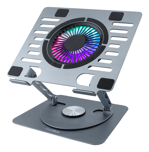 COOLBOX Base refrigerac.Portátil COOLAIR 1vent RGB