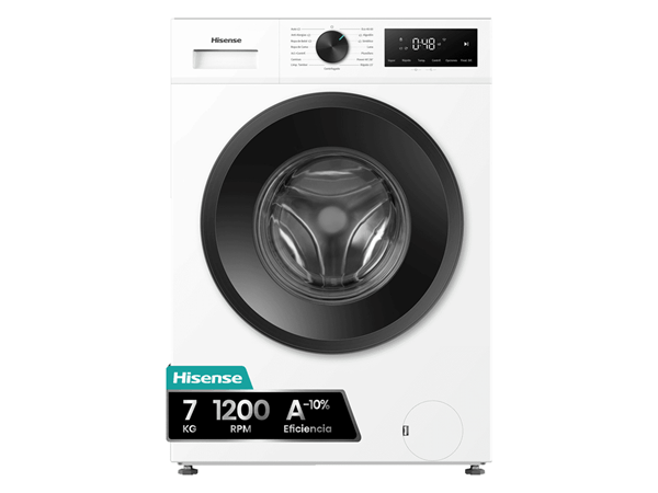 LAVADORA CARGA FRONTAL HISENSE WF1I7022BWJ 7 KG 1200 RPM A BLANCO