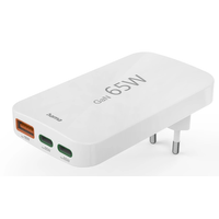 Miniatura 1 de CARGADOR DE PARED HAMA 65W PLEGABLE 2xUSB-C PD 1xUSB-A MINICARGADOR COLOR BLANCO