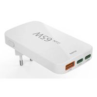 Miniatura 3 de CARGADOR DE PARED HAMA 65W PLEGABLE 2xUSB-C PD 1xUSB-A MINICARGADOR COLOR BLANCO
