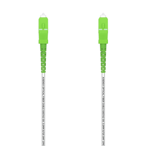AISENS-Cable-Fibra------ptica-Latiguillo-G657A2-3-0-9-125-SMF-Simplex-CPR-DCA-LSZH--SC-APC-SC-APC--Blanco--100-m