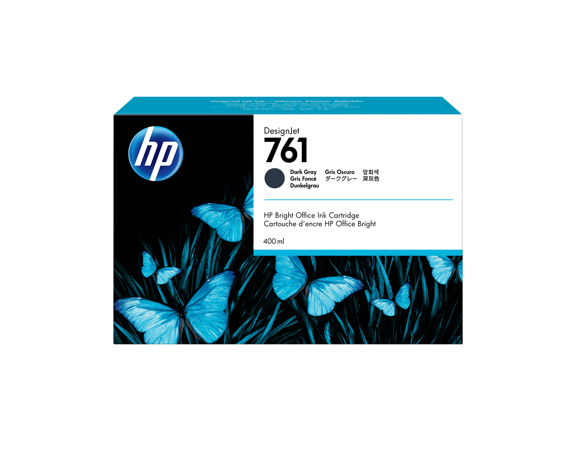 HP Designjet T7100 Cartucho Gris Oscuro n?761 400ml