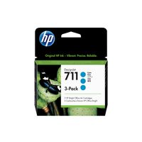 Miniatura 2 de HP 711 3-pack Cyan Ink Cartridges