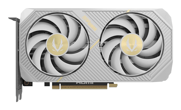 VGA ZOTAC RTX 5060 TWIN EDGE OC WHITE 8GB,NV,RTX5060,8GB,GDDR7,128BIT,1HDMI+3DP,2 VENTILADORES (ZT-B50600Q-10M)