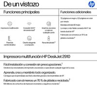 Miniatura 4 de HP DeskJet Multifunción A4Wifi Thermal Inkjet Dúplex DeskJet 2910 Inalámbrico All-in-One Color Impresora, Instant Ink