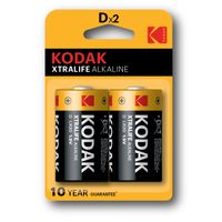 Miniatura 2 de PILA KODAK ALCALINA XTRALIFE D LR20 BLISTER*2    (ecotasas incluidas)