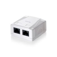 Miniatura 2 de ROSETA DE SUPERFICIE CATEGORIA 6 2 HEMBRAS RJ45