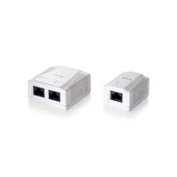 Miniatura 3 de ROSETA DE SUPERFICIE CATEGORIA 6 2 HEMBRAS RJ45