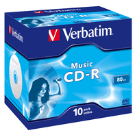 Miniatura 1 de VERBATIM CD-R AUDIO 80m (Pack de 10 unidades)