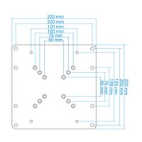 Miniatura 8 de ADAPTADOR VESA TOOQ VMA0200-B 200X200,200X100,100X200 NEGRO