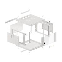 Miniatura 12 de ARMARIO LANBERG MURAL RACK 19Ã?â?¬Â 6U 600X600 FLAT PACK PUERTA CRISTAL GRIS