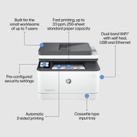Miniatura 7 de HP LaserJet Pro Impresora multifunción HP LaserJet Pro 3102fdw, Blanco y negro, Impresora para Pequeñas y medianas empresas, Imprima, copie, escanee y
