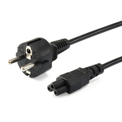 CABLE ALIMENTACION TREBOL EQUIP 1,8M (PORTATILES-NUCs)  112150