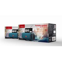 Miniatura 4 de ALTAVOZ PORTATIL GEMBIRD SPK-BT-17-G COM RÇ±DIO FM 2X5W RMS BLUETOOTH VERDE