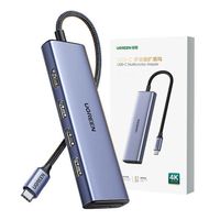 Miniatura 4 de UGREEN 6-IN-1 USB-C TO HDMI 4K 30HZ +3 USB-A3.0+SD TF
