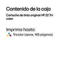 Miniatura 4 de CARTUCHO DE TINTA HP 22 TRICOLOR