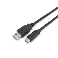 Miniatura 1 de CABLE USB-A MACHO USB-C MACHO USB 3.2 2M TRANSFERENCIA 5G 3A COLOR NEGRO