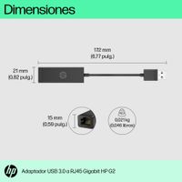 Miniatura 2 de ADAPTADOR HP USB 3.0 A RJ45 G2
