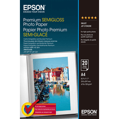 PAPEL EPSON SEMI-GLOSS A4 251GR. 20 UDS