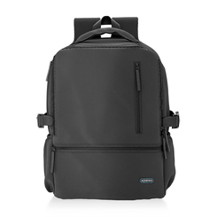 AISENS Mochila Deportiva Repelente Al Agua Para Portatil 15 6  Negro