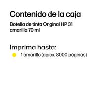 Miniatura 3 de TINTA HP 31 AMARILLA