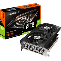 VGA GIGABYTE GV-N3050WF2OCV2-8GD,NV,RTX3050,GDDR6,8GB,128BIT,2HDMI+2DP,WINDFORCE 2X (2 VENTILADORES)