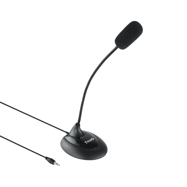 microfono tooq tqmm-213 jack3.5mm negro multimedia flexible