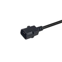 Miniatura 4 de CABLE ALIMENTACION SHUKO HEMBRA A  IEC MACHO C14 0.25M 112106