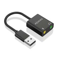 Miniatura 3 de Aisens - Conversor Usb-A A Audio 48Khz, Usb-A/M-2Xjack 3.5/H, Negro, 1