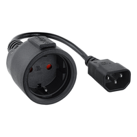 Miniatura 1 de Nanocable Cable Adaptador C14-M a CEE7-H, 50cm