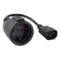 Miniatura 2 de Nanocable Cable Adaptador C14-M a CEE7-H, 50cm