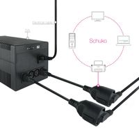 Miniatura 4 de Nanocable Cable Adaptador C14-M a CEE7-H, 50cm