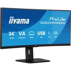 IIYAMA XCB3494WQSU-B1  ProLite 34" LED VA UltraWide Quad HD HDMI Altavoces
