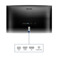 Miniatura 6 de MONITOR 32" DP HDMI VGA PHILIPS 325E1C/00 VA QHD 2560x1440 75hz 4ms 250cd VESA 100x100 NEGRO