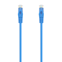 AISENS Cable de Red Latiguillo RJ45 LSZH Cat 6A 500 Mhz UTP AWG24  Azul  0 5M