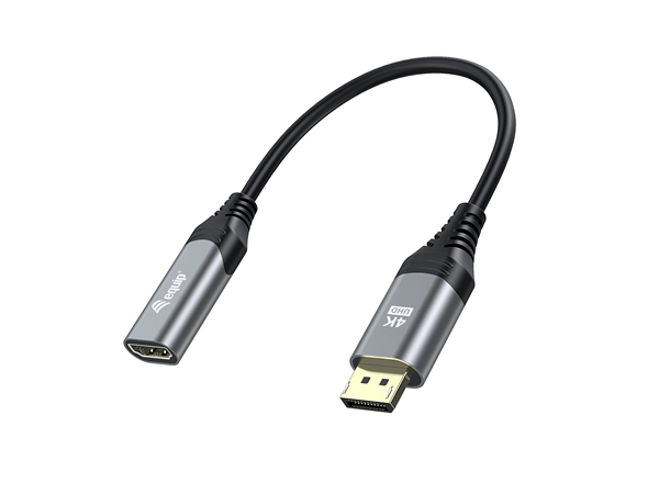 CABLE ADAPTADOR DISPLAYPORT 1.2 A HDMI HEMBRA 4K 0,15CM EQUIP