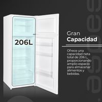 Miniatura 3 de FRIGORIFICO DOS PUERTAS ASPES AF145503E E ALTO 142 CM ANCHO 55 CM BLANCO