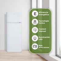 Miniatura 4 de FRIGORIFICO DOS PUERTAS ASPES AF145503E E ALTO 142 CM ANCHO 55 CM BLANCO