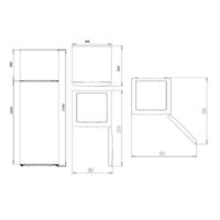 Miniatura 7 de FRIGORIFICO DOS PUERTAS ASPES AF145503E E ALTO 142 CM ANCHO 55 CM BLANCO