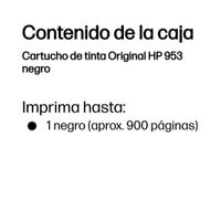 Miniatura 4 de HP 953 Cartucho Negro LOS58AE Officejet 8710