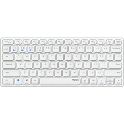 TECLADO RAPOO WIRELESS Y BLUETOOTH E9600M 2.4GHz BT 3.0 5.0 DISE??O ULTRAFINO COMPACTO BATERIA GRIS